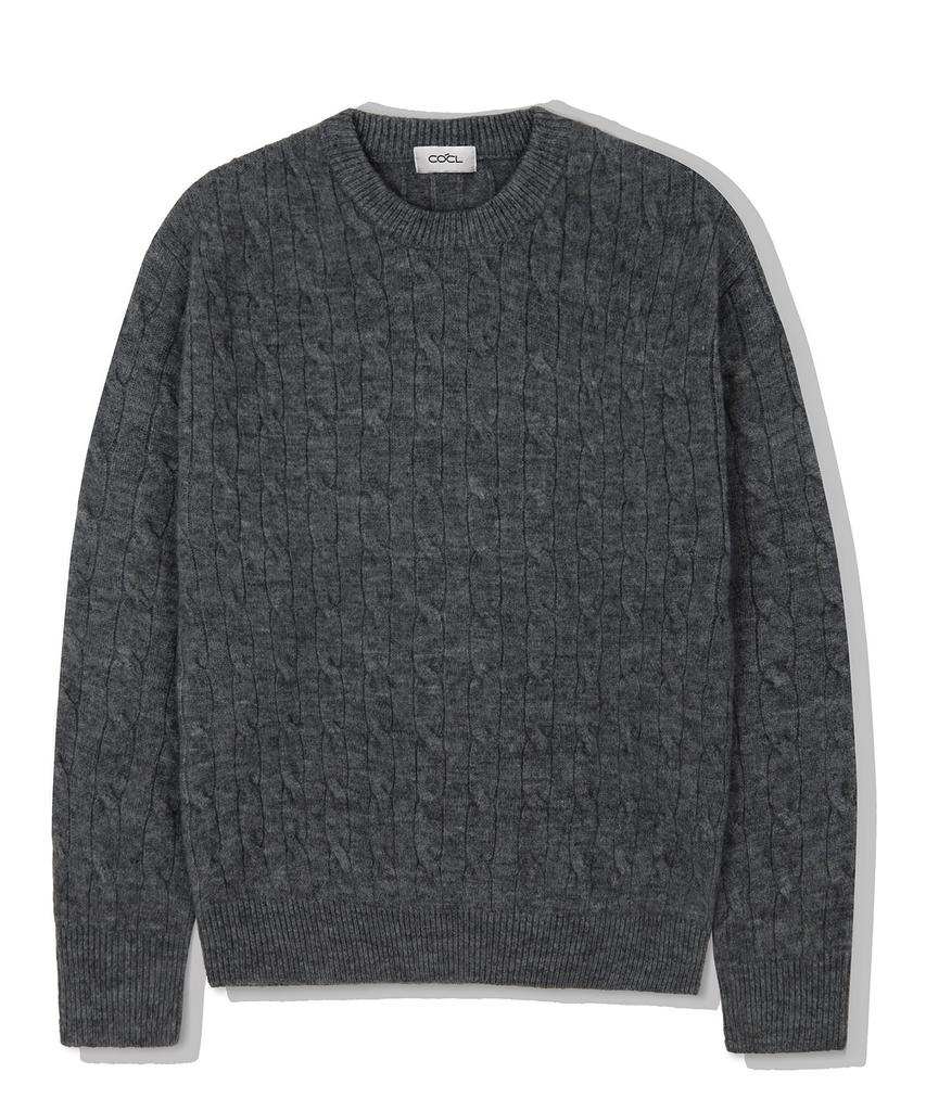 COSTUME O’CLOCK Cable Round Heavy Knit Pullover 11 Color Cooskt068 (B Type)