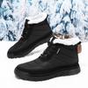 Winter Men's Boots Warm Plush Men's Snow Boots High Quality Winter Non-Slip Sneakers Outdoor Men's Hiking Ankle Boots Work Shoes