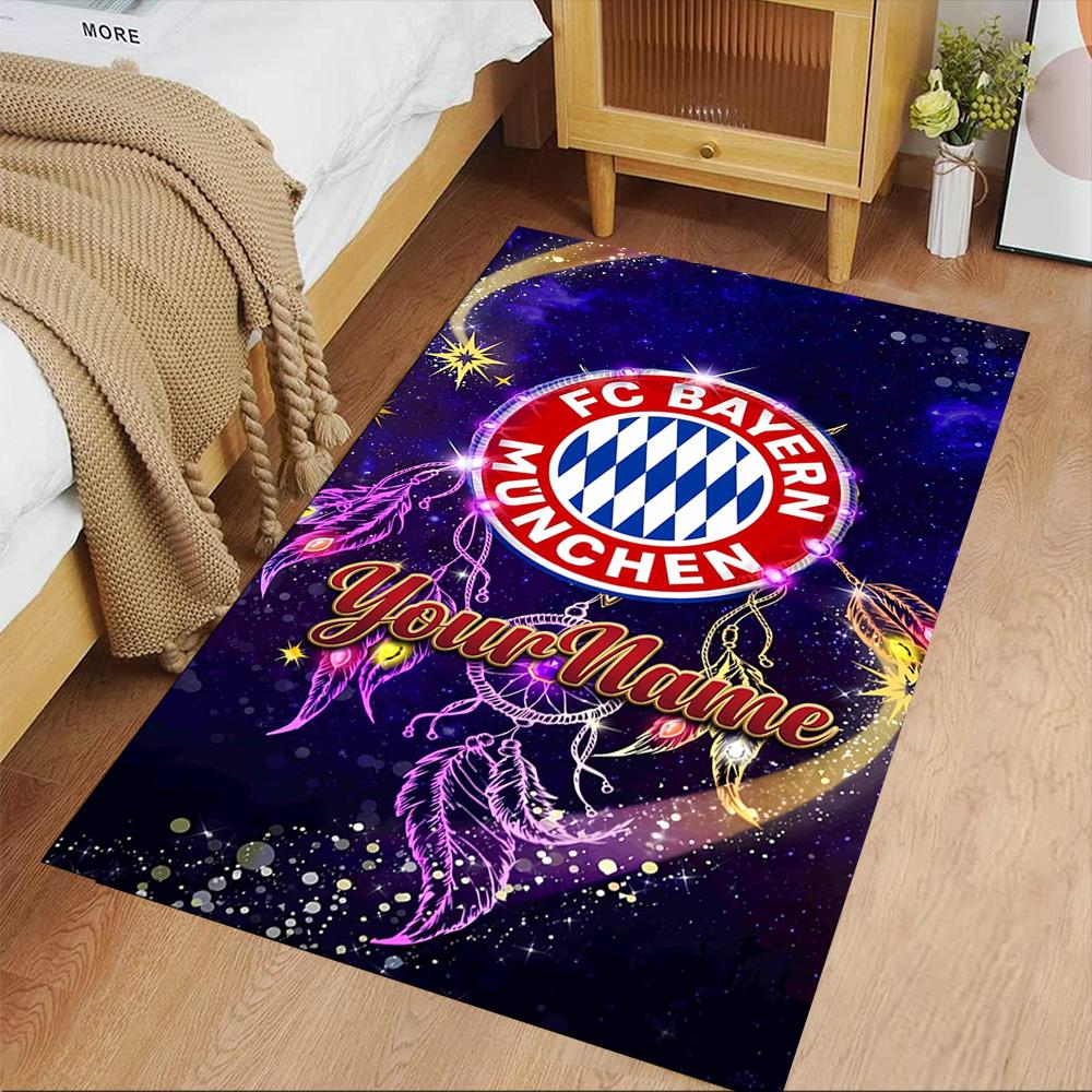 Bayern Munich Customize Your Name Area Rug Design for Kitchen Decorate room Foyer Bedrooms Anti-slip Rug Office home decor