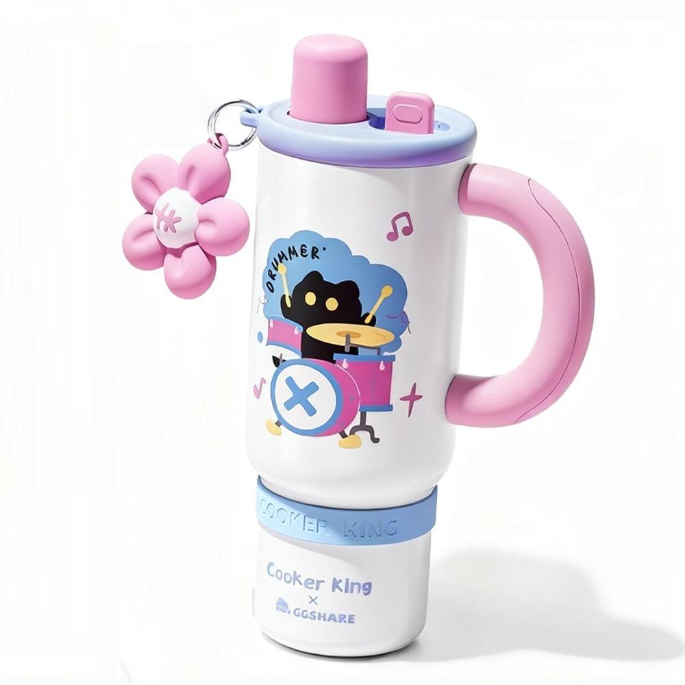 COOKER KING 1200ml Ice Cup316Stainless Steel Insulation Cup Food Grade Kettle with Handle Suitable for OutdoorTravelPortable Cup