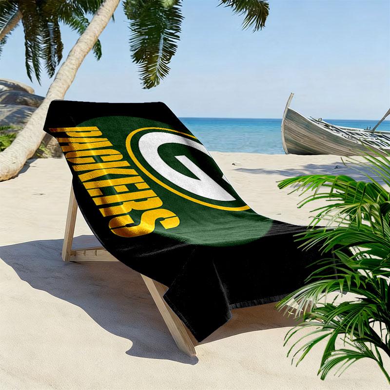 Steelers Logo Print Strandtuch, Großes Weiches Schnelltrocknendes Handtuch für Strand Camping Schwimmen