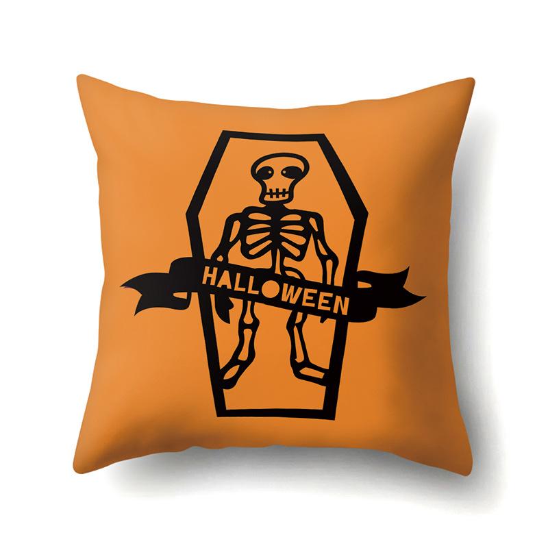 Halloween Pillowcase Car Waist Pillow Pumpkin Sofa Cushion Cover Office Home Living Room Pillowcase