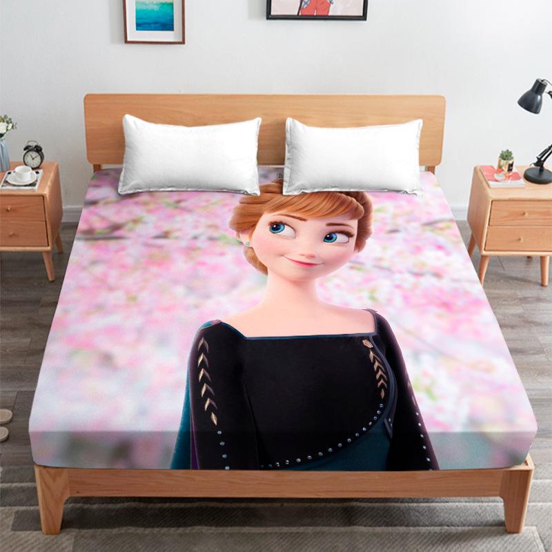 Elsa Princess Children's Bed Cover for Student Dorm Mattress