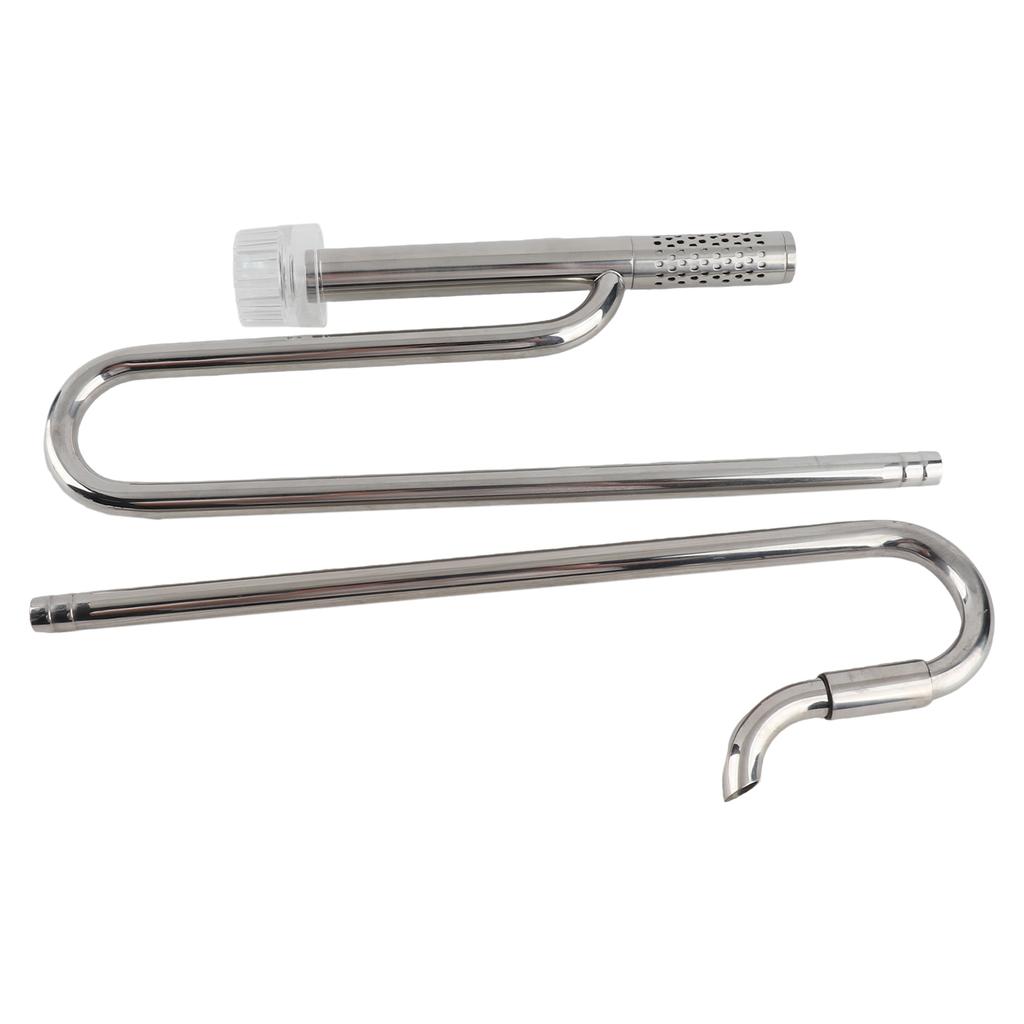 In  Out  Pipe Set   304 Stainless Steel Fish     Pipe with   Skimmer for Aquarium Filter