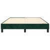 Box Spring Bed Frame Dark Green 140 x 200 cm Velvet
