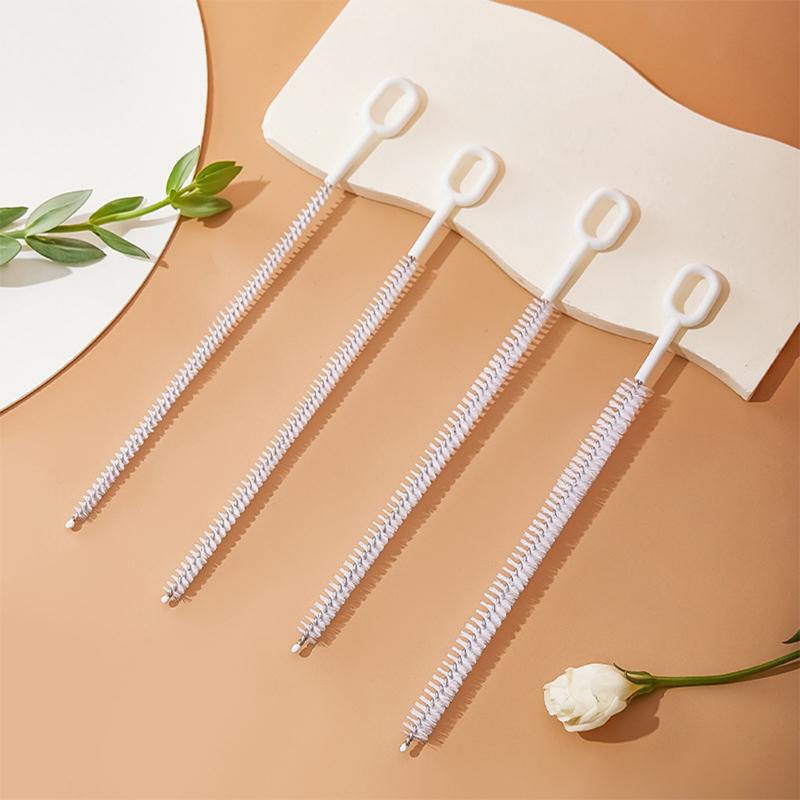 1/4Pcs Straw Cleaner Brush 4 Diameters Full Coverage Bristles Extra Long Pipe Straw Cleaners Brush For Tumbler Sippy Cup Kettle