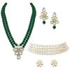 Crystal Faux Pearl Kundan Jewellery Gift Set for Women Girls