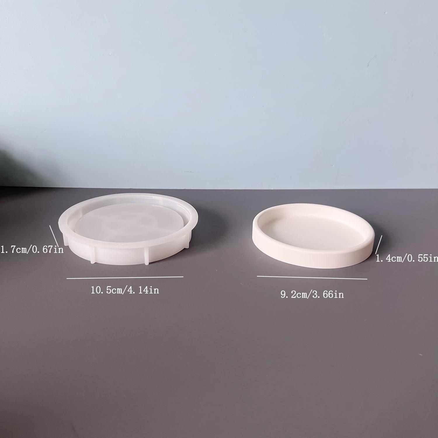 

Большие и маленькие цветочные горшки с крышками Силиконовая форма Круглые стаканчики для свечей Банка для хранения Гипсовые формы для капель