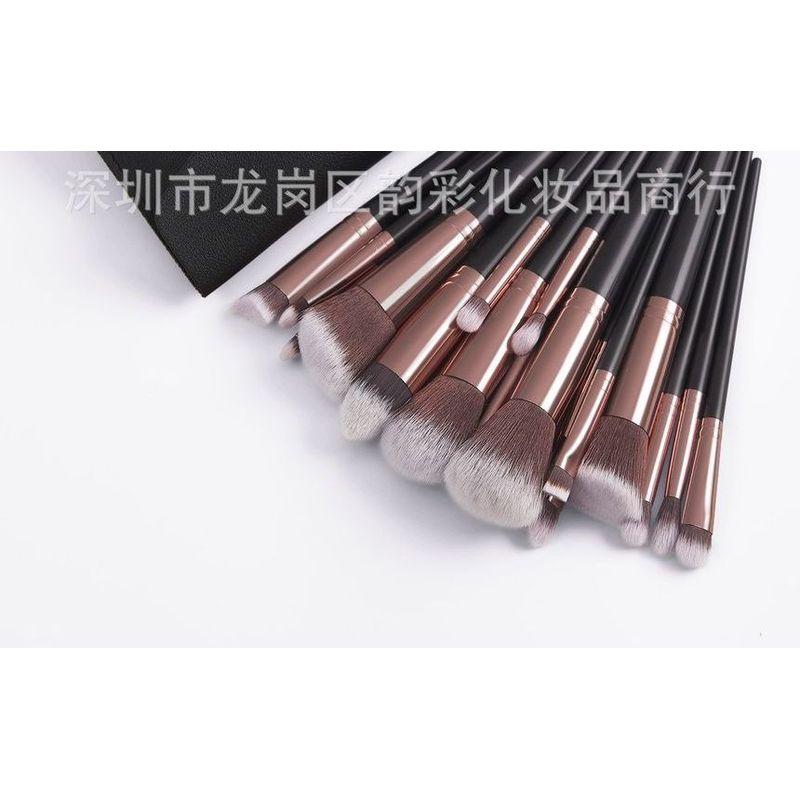 Pinselstrich der Schönheit - Set mit 20: Make-up-Pinsel mit Etui