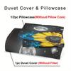 2/3 Pcs Duvet Cover Set Sunflower Duvet Cover Set Flower Duvet Cover Set Butterfly Duvet Cover Set Sunflower Bed Sheet
