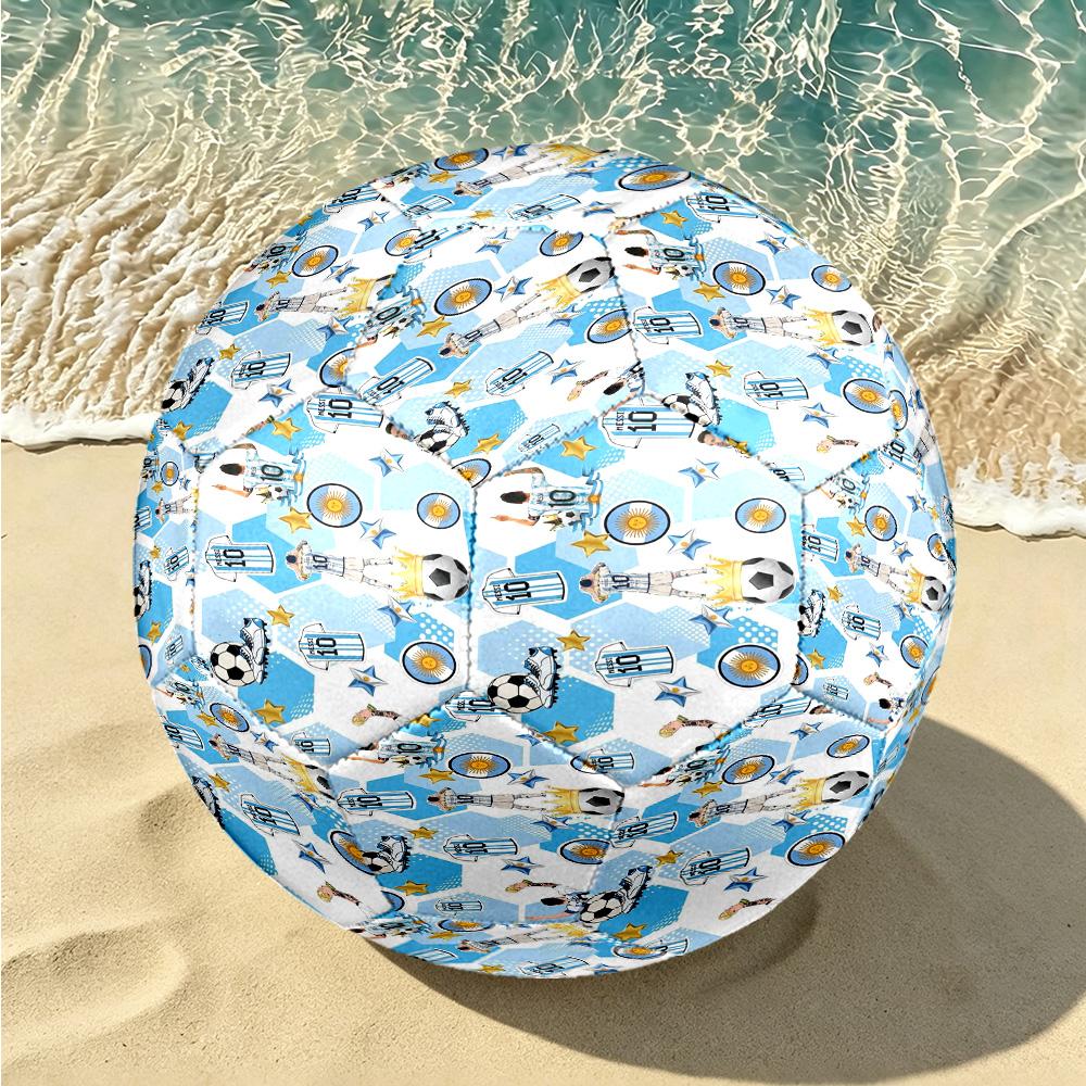1 Bola de Futebol Tamanho 5 Bandeira da Argentina, Adequada para Jogos de Treino/Treinamento de Torneio, Leve e Durável logo70713