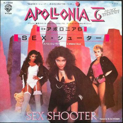 7inch Record APOLLONIA 6  Sex Shooter  In A Spanish Villa P1900 WARNER BROS 1984 Japan SoulFunk Used