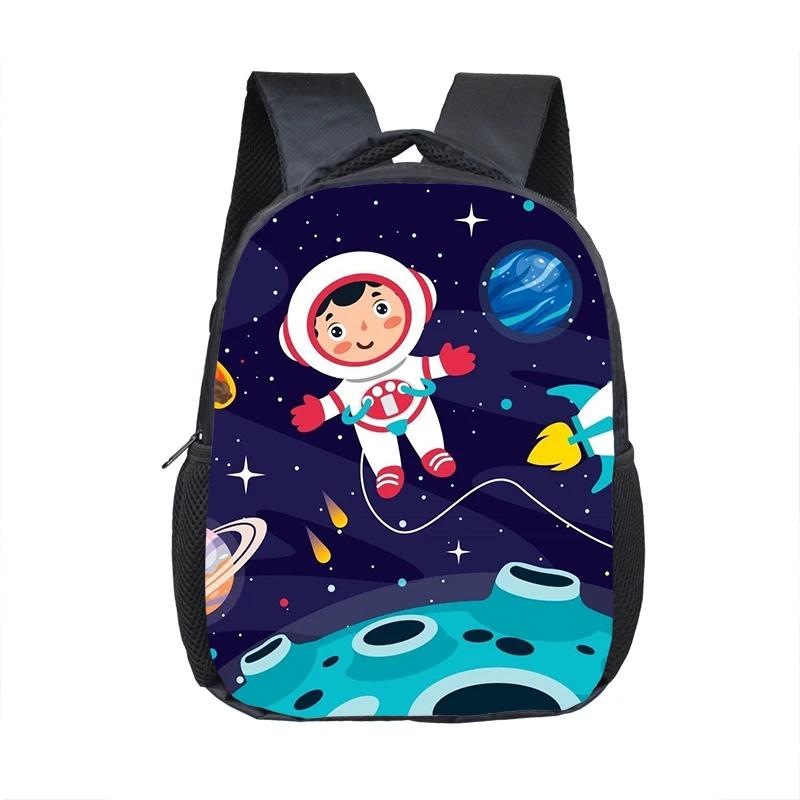 16 Inch Buitenaards Ruimteschip Piloot Rugzak voor 3-8 Jaar Oude Ruimte Astronaut Kinderen Boekentas Jongen Meisje Mini Peuter Schooltassen Cadeau