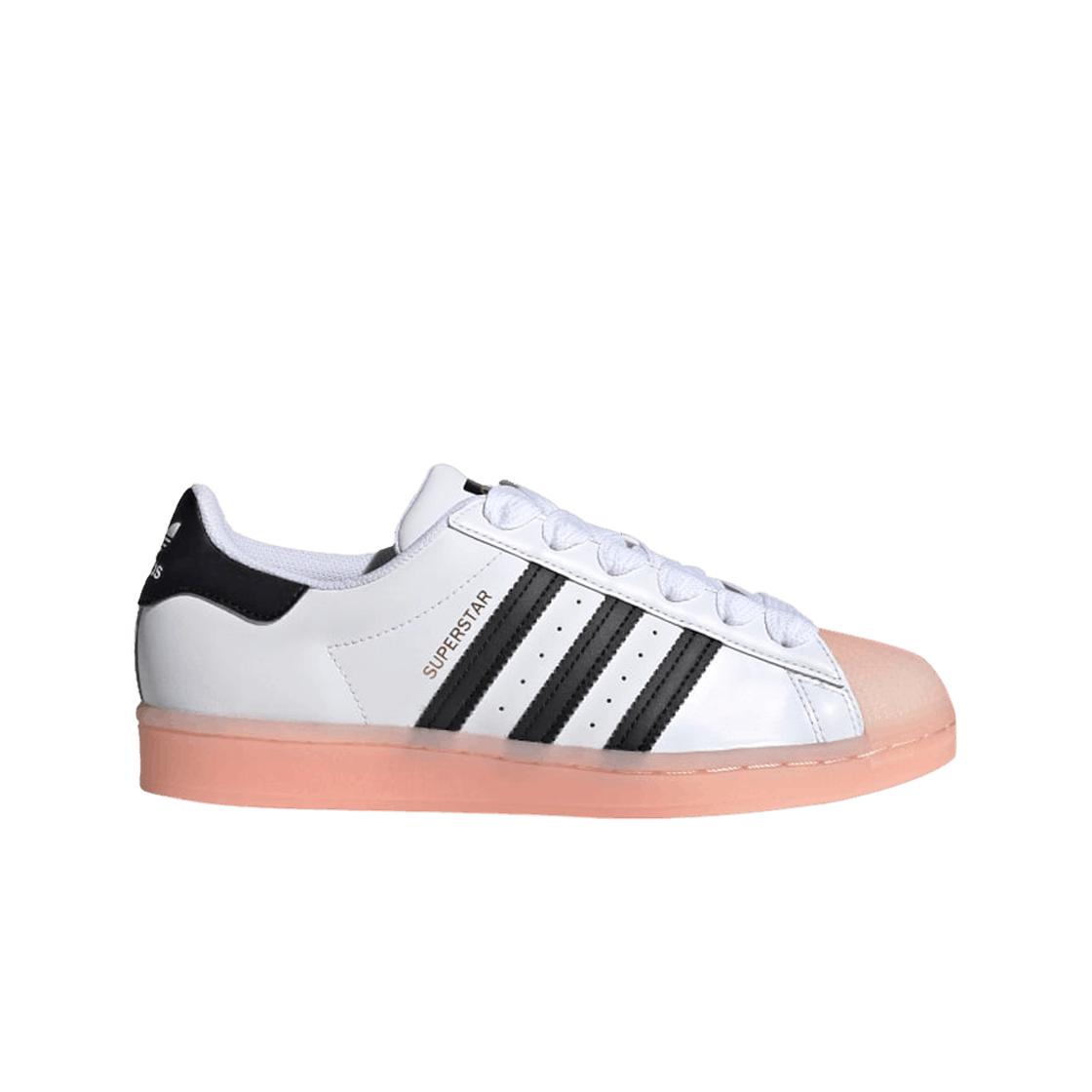 

Женские кроссовки Adidas Superstar White Black Haze Coral FW3553