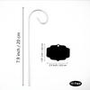 Acrylic Material Plant Labels Weatherproof Heavy Duty Garden Labels Decorative Design Metal Construction Garden Stakes