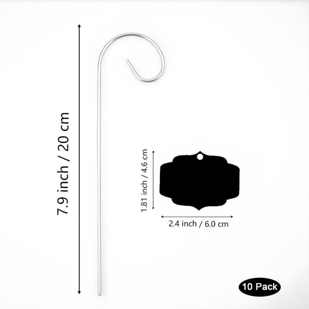 Acrylic Material Plant Labels Weatherproof Heavy Duty Garden Labels Decorative Design Metal Construction Garden Stakes