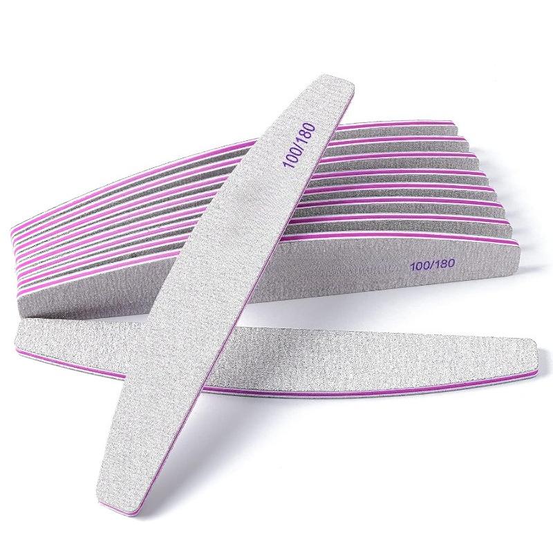 Xiaomi 10/25 PCS Nail File Professional Nail Files Reusable Double Sided Emery Board(100/180 Grit)Nail Styling Tools for Home Salon Use