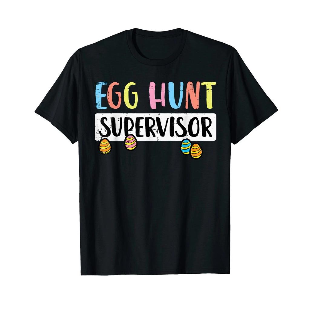 Easter Egg Hunt Supervisor Funny Mom Dad Men Women Kids T-Shirt