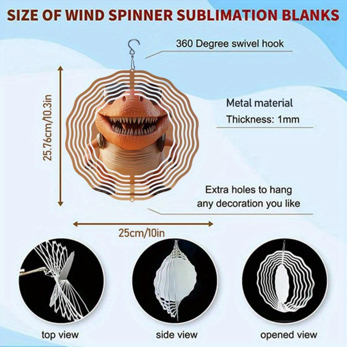 

Funny Punk Cartoon Dinosaur Metal Wind Spinner for Outdoor Yard Patio Balcony Decor Orange White Dinosaur Design No Battery Needed Garden Decor