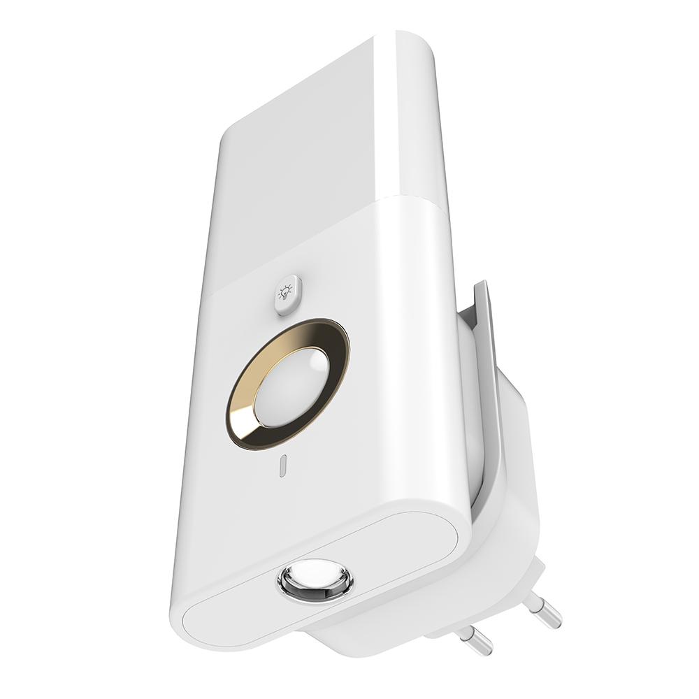 

TB-38SCSLIRO Wireless Charging Human Body Induction LED Night Light RGB 7 Colors SOS Flashlight White/EU Plug