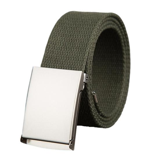Waist Belt Exquisite Gift Comfortable Canvas Wide Metal Buckle Pants Belt Costume Accessory