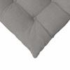 Seat Cushion Set 4 Pcs Taupe 40 X 40 X 6 Cm Fabric