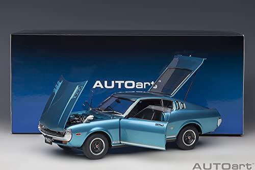 AUTOart 1/18 Scale Toyota Celica Liftback 2000GT (RA25) 1973 Turquoise Blue Metallic Finished Model