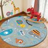 Children Cartoon Round Carpet Animal Puzzle Game Baby Crawl Mat Playful Soft Rug Room Decor