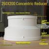 Large Diameter PVC Drainage Pipe Fittings: Concentric Reducers (200-500mm)