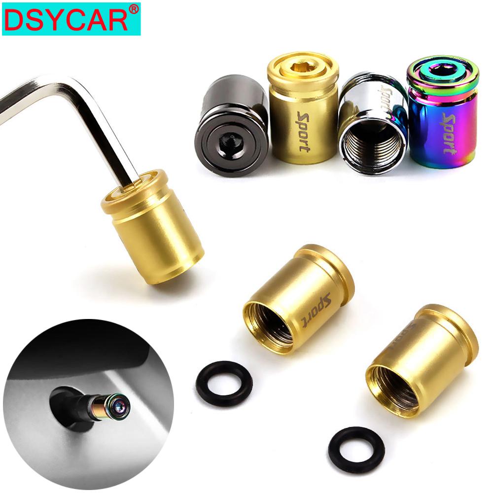 DSYCAR 1Set Anti-theft Sport Tire Valve Dust Caps Dustproof Tire Cap Valve Stem Caps for Cars Bike Moto New Stem Caps1
