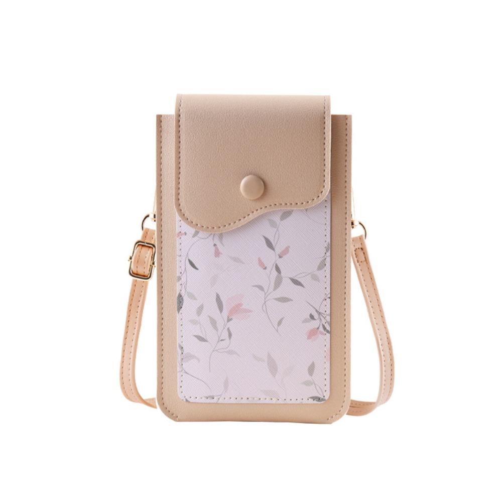 

Crossbody Phone Bag Spring Flower Cell Phone Purse Mobile Phone Carry абрикосовый