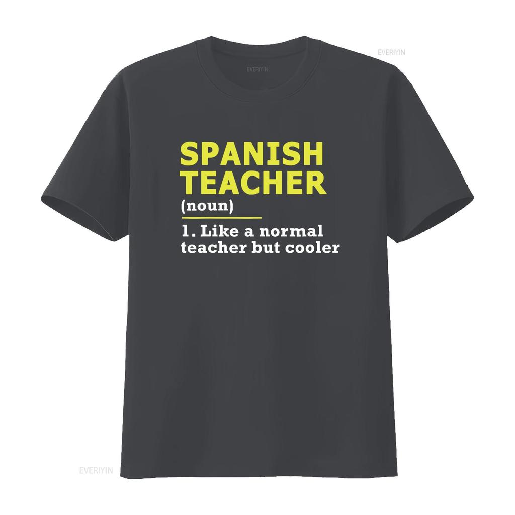 Funny Spanish Teacher T Shirt vintage Washed Slightly Comfortable Top For Everyday Wear Breathable streetwear Stylish Unisex