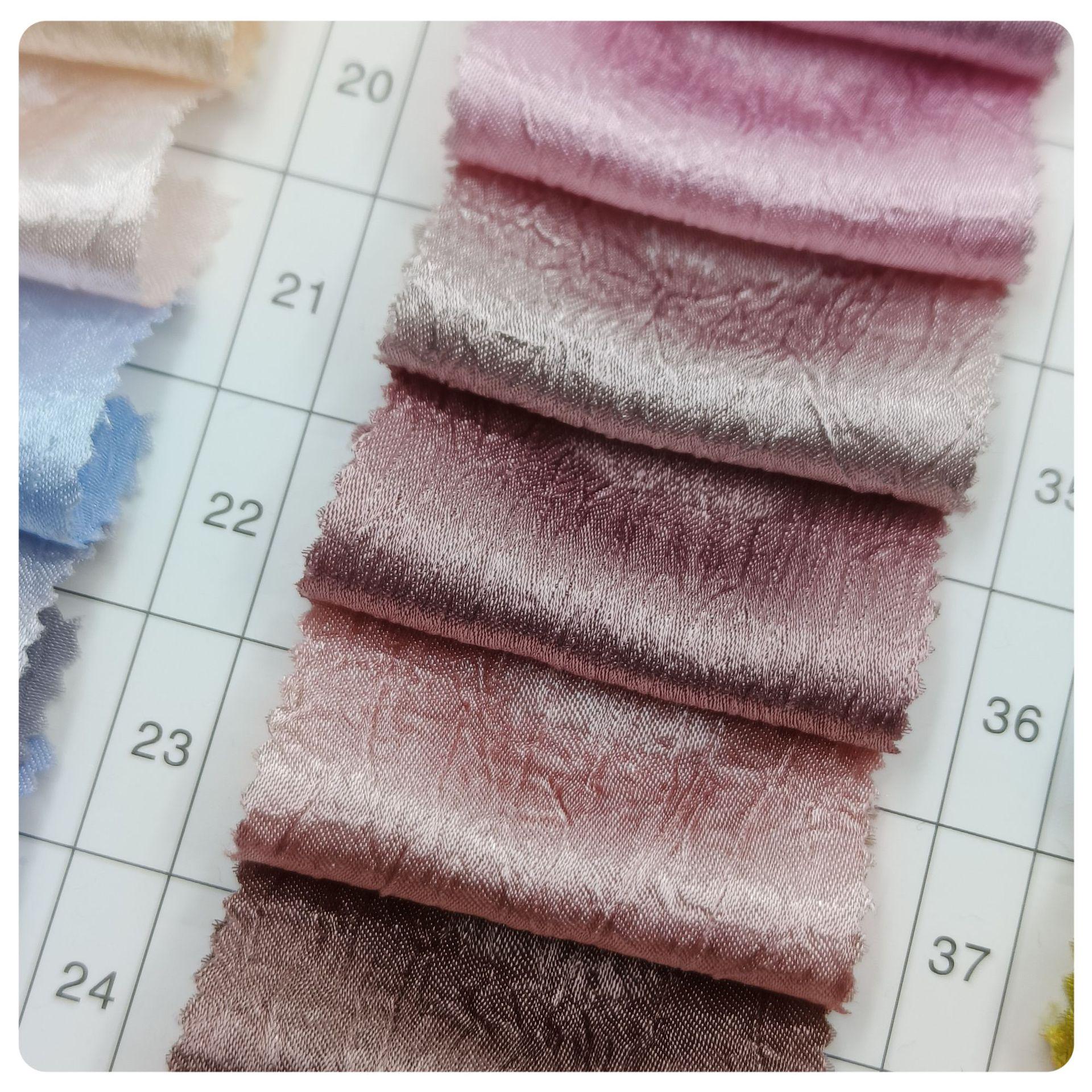 Satin Weave Floral Faux Silk Fabric for Dresses & Pajamas