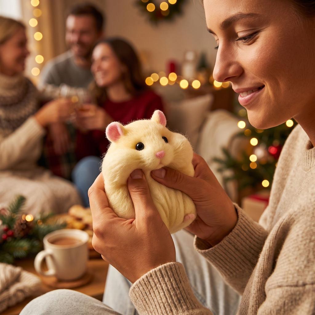 Realistic Hamster Toy Stress Sensory Toy for Adults Kids