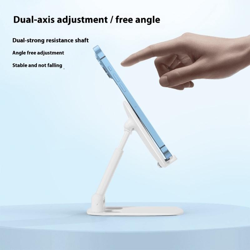 Foldable Cellphone Holder Universal Mobile Phone Tablet Cradle Angle Height Adjustable Tabletop Phone Support Holder