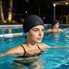 Comfortable Swim Cap Adults Silicone Swimming Cap, Waterproof Non-slip Elastic Pool Hat, Solid Training Color Men Women Bathing for Long and