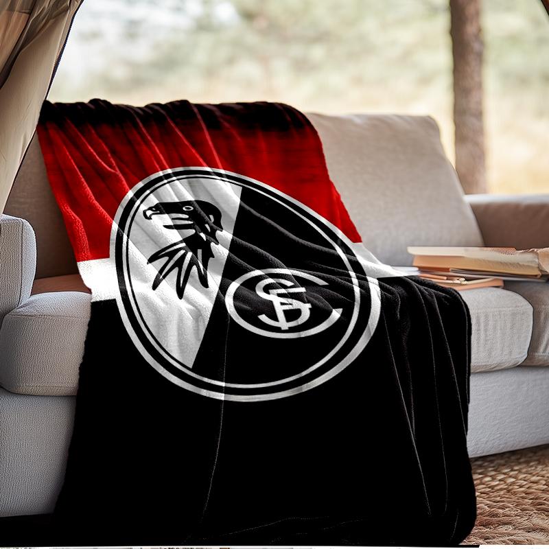 Adler Symbol Frei-burg Fußballdecke Leicht Ideal Bettdecke Perfekt für Reisen, Wohnzimmer, Büros, Sofas, Fan Weihnachtsgeschenk
