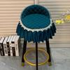 Bar Stool Chair Cover Cotton Dust-proof Anti-Skid Elastic Modern Beauty Salon Bar Lift Chair Restaurant Hotel Dining Chair Cover