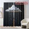 Flat Printing Curtains Without Rod Drippingclouds Popular Curtain Fabric Versatile Polyester Thermal Set Of 2 Made