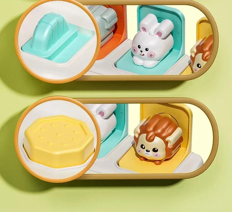 Montessori Pop-up Tierspielzeug und Lernboxen Fördern Logisches Denken und Motorische Fähigkeiten Geeignet für Kindergeburtstagsgeschenk