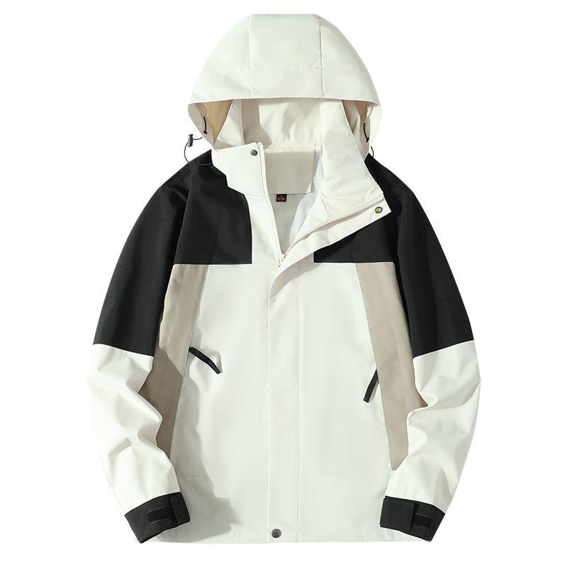 Mountain Splicing Jacket for Men and Women, Outdoor Travel, Mountaineering and Fishing Clothing, Windproof and Waterproof Sports Jacket