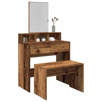 Vidaxl Toilet Stool Old Wood 70X35X45 Cm Glued Wood
