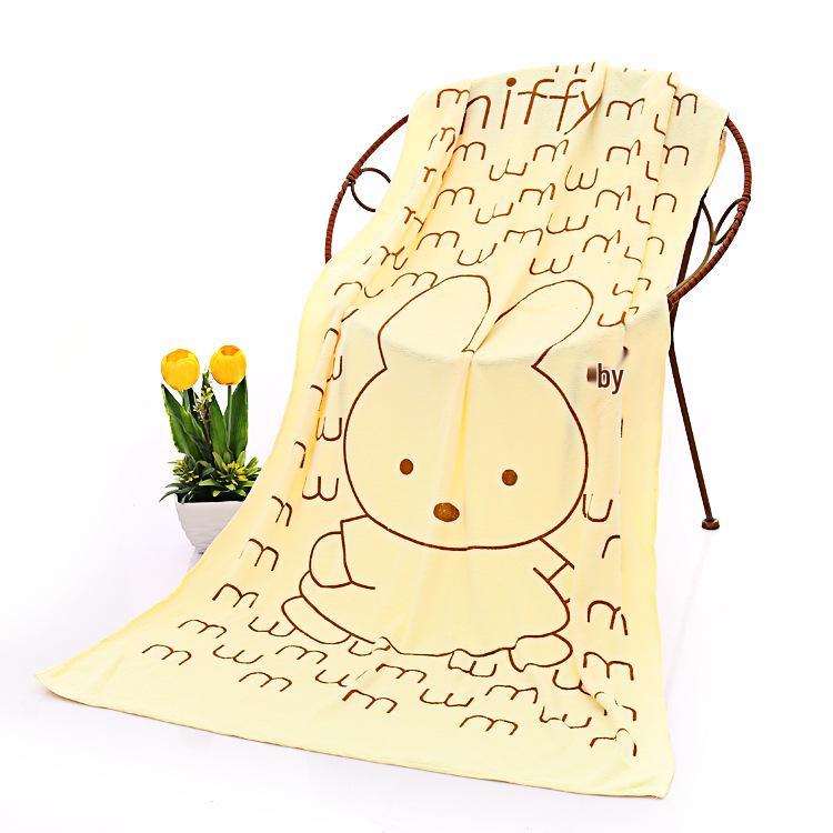 Gaoyang Cartoon Quick-Dry Children's Bath Towel, Water-Absorbent, 70x140cm, Adult & Beach Use