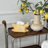 Solid Color Yarn Fabric Tissue Bag Household Tissue Holder Bedside Storage Bag Hanging Tissue Pouch High Quality No Lint