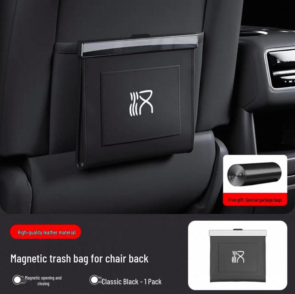 Magnetic Waterproof Leather Car Seat Back Storage Bag for BYD Han Models