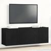 TV Cabinets 2 pcs Black Oak 120 x 30 x 41 cm Engineered Wood
