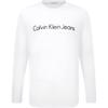 Logo Printed Crew Neck Long Sleeve T-Shirt Men Tops White J319455-YAF