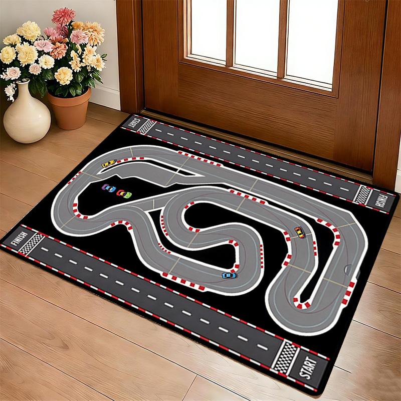 Track Nonslip Living Room Area Rug Soft Carpet For Bedroom Game Playroom Sofa Office Home Decor Doormat Christmas Gift