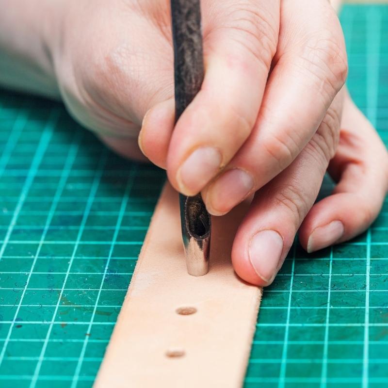 Heavy Gauge Alloy Punch Rod Punching Drill Hollow Cores Design Hole Punch For Flawlessly Leather Craft Hole Creation