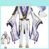 Set Costume Kamizato Ayato Per Cosplay di Genshin Impact e Feste di Halloween